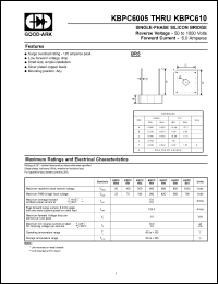 Click here to download KBPC610 Datasheet
