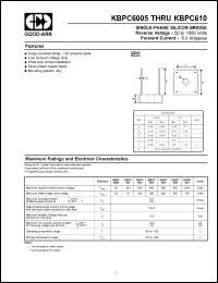 Click here to download KBPC606 Datasheet