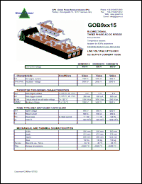 Click here to download GOB94015 Datasheet