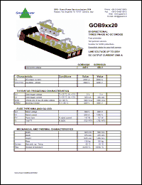 Click here to download GOB94020 Datasheet