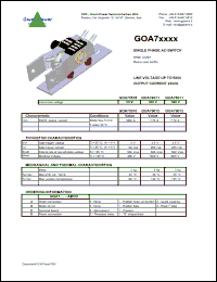 Click here to download GOA74011 Datasheet