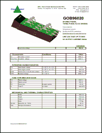 Click here to download GOB96020 Datasheet