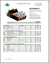 Click here to download GOG96010 Datasheet