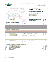 Click here to download GMFF70024 Datasheet