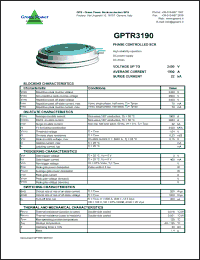 Click here to download GPTR3190 Datasheet