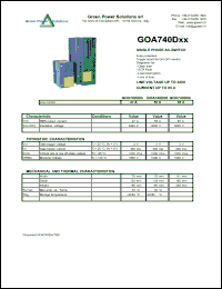 Click here to download GOA740D05 Datasheet