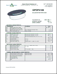 Click here to download GPDP4189 Datasheet