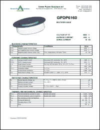 Click here to download GPDP6160 Datasheet
