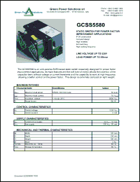 Click here to download GCSS5580 Datasheet