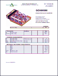 Click here to download GOX80580 Datasheet