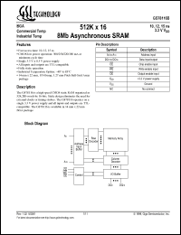 Click here to download GS78116B-10 Datasheet
