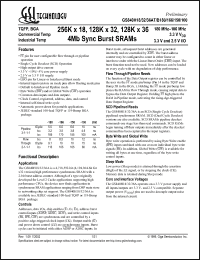 Click here to download GS840H18AB-100 Datasheet