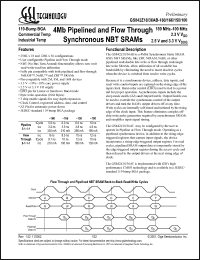 Click here to download GS842Z36AB-166 Datasheet