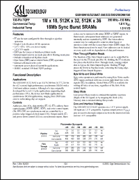 Click here to download GS8160V32AT-300I Datasheet