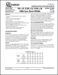 Click here to download GS8160V32AT-350 Datasheet