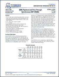 Click here to download GS8320ZV18T-250 Datasheet