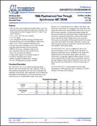 Click here to download GS8162ZV72CGC-200I Datasheet