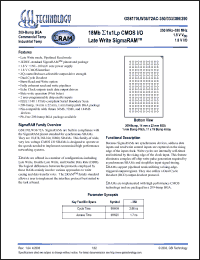 Click here to download GS8170LW36AC-350I Datasheet