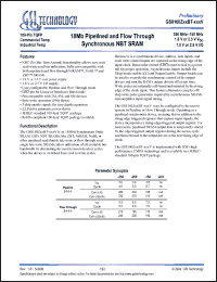 Click here to download GS8160Z36BGT-200IV Datasheet