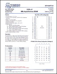 Click here to download GS74108AGP-8 Datasheet