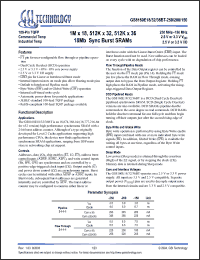 Click here to download GS8160E18BGT-200 Datasheet