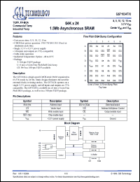 Click here to download GS71024GT-12I Datasheet