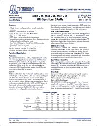 Click here to download GS88032BGT-300 Datasheet