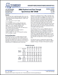 Click here to download GS8322ZV72C-166I Datasheet