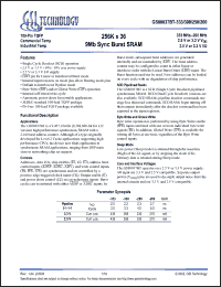 Click here to download GS88037BGT-250 Datasheet