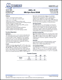 Click here to download GS88037BGT-250IV Datasheet