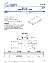 Click here to download GS76024AB-10I Datasheet