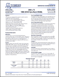 Click here to download GS816272CGC-30I Datasheet