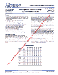 Click here to download GS8162Z18B Datasheet