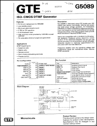 Click here to download G5089DI Datasheet