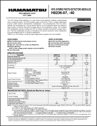Click here to download H8236-40 Datasheet