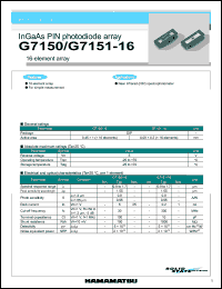 Click here to download G7151-16 Datasheet