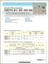 Click here to download G8370-82 Datasheet
