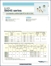 Click here to download S6045-01 Datasheet