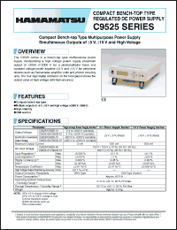 Click here to download C9525-01 Datasheet
