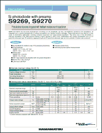 Click here to download S9269 Datasheet