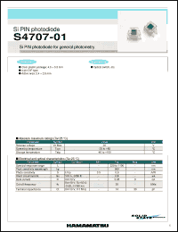 Click here to download S4707-01 Datasheet