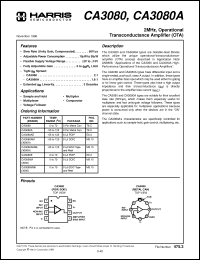 Click here to download CA3080E Datasheet