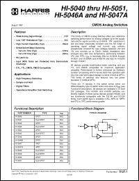 Click here to download HI1-5046A-2 Datasheet