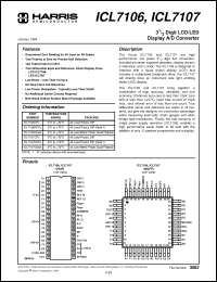 Click here to download ICL7107CPL Datasheet