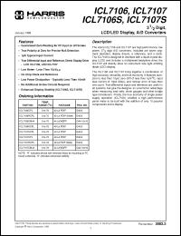Click here to download ICL7106SCPL Datasheet