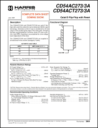 Click here to download CD54AC273A Datasheet