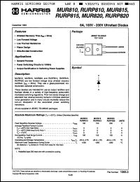 Click here to download RURP820 Datasheet