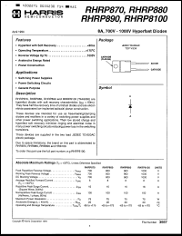 Click here to download RHRP870 Datasheet