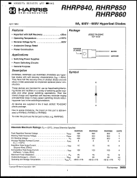 Click here to download RHRP850 Datasheet