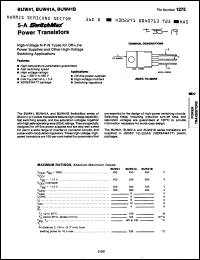 Click here to download BUW41 Datasheet